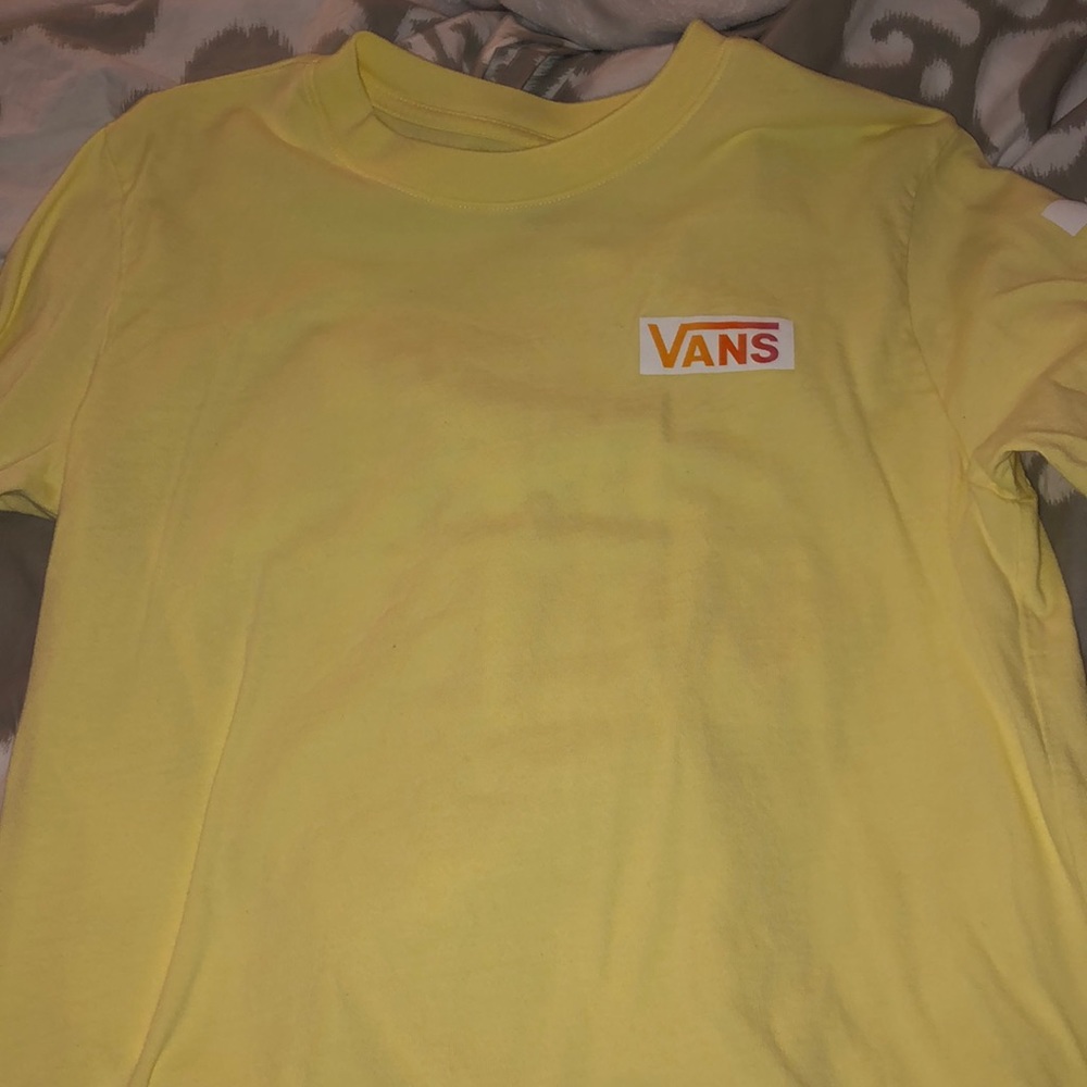 Long Sleeve Yellow checkered Vans Shirt
